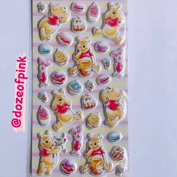 Disney Winnie the Pooh Sweet treats 3D Puffy Stickers - Picture 3 of 4